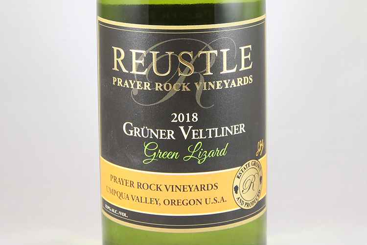 Reustle Prayer Rock Vineyards 2018 Gruner Veltliner Green Lizard