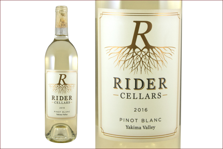 Riders Cellars 2016 Pinot Blanc Wine Bottle