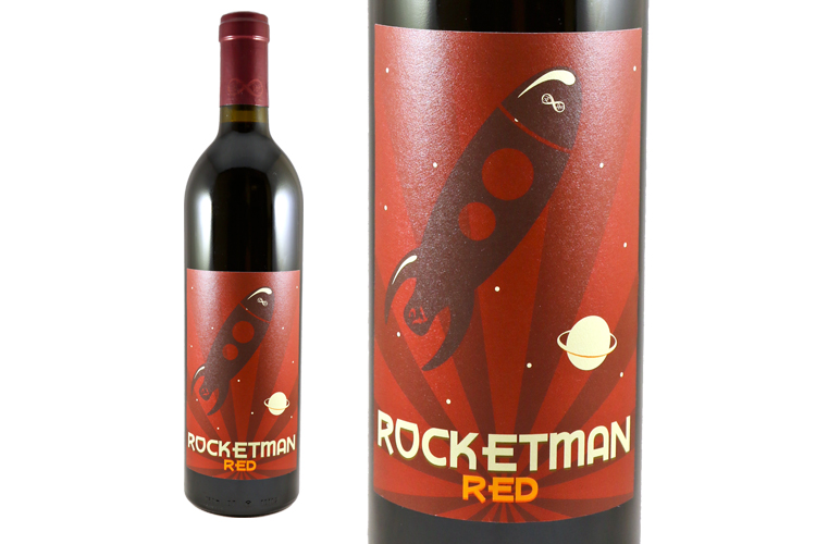 Eternal Wines 2015 Rocket Man Red wine bottle