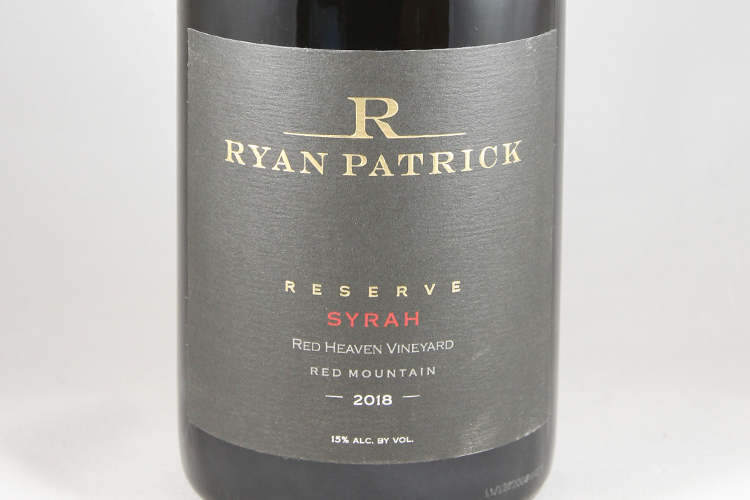 Ryan Patrick Wines 2018 Reserve Syrah