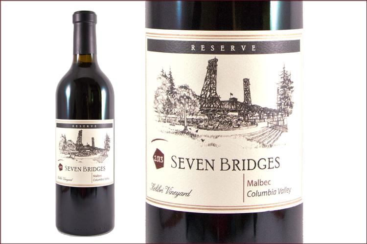 Seven Bridges Winery 2013 Malbec Reserve wine bottle