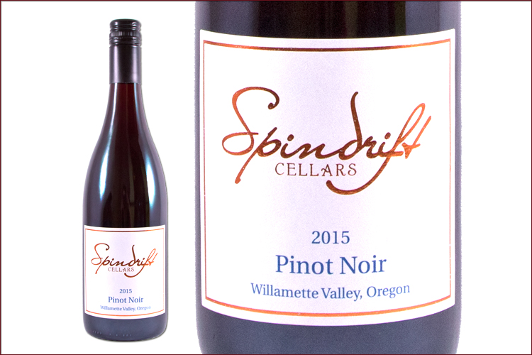 Spindrift Cellars 2015 Pinot Noir wine bottle
