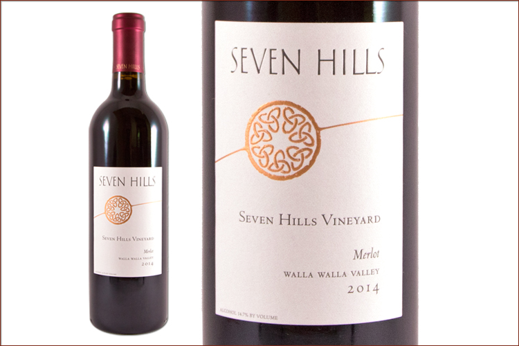 Seven Hills Winery 2014 Merlot wine bottle
