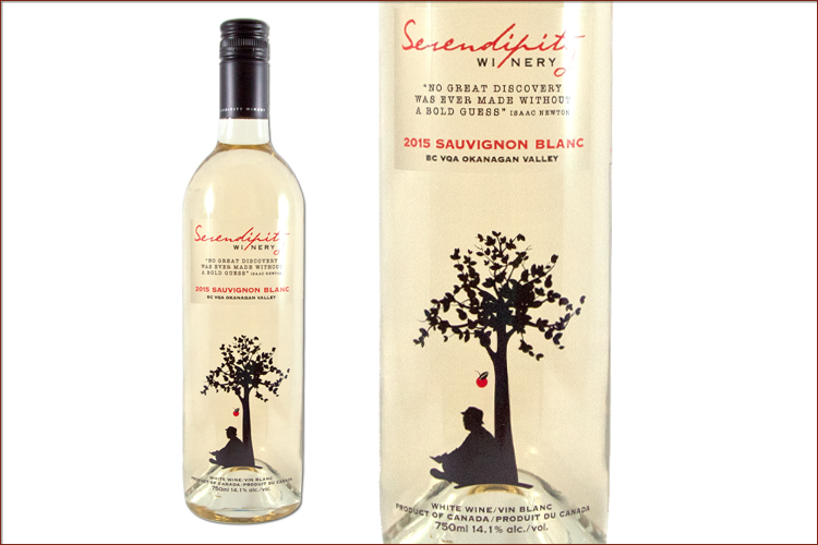 Serendipity Winery 2015 Sauvignon Blanc wine bottle