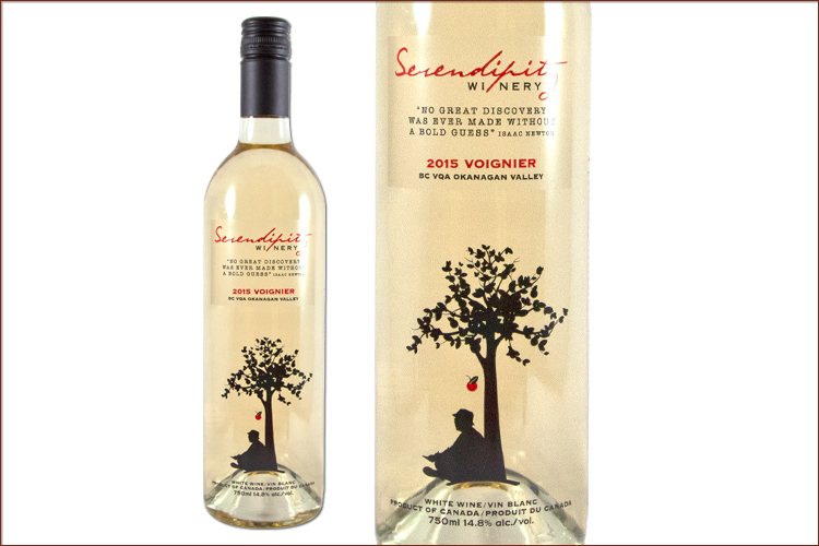 Serendipity Winery 2015 Viognier wine bottle