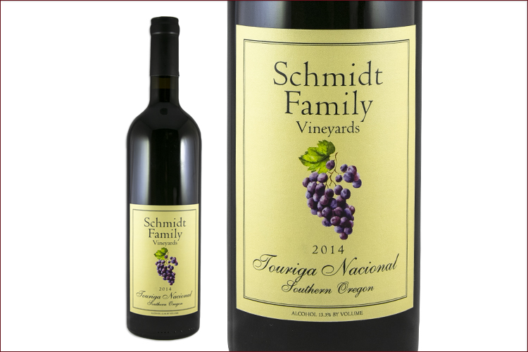 Schmidt Family Vineyards 2014 Touriga Nacional wine bottle