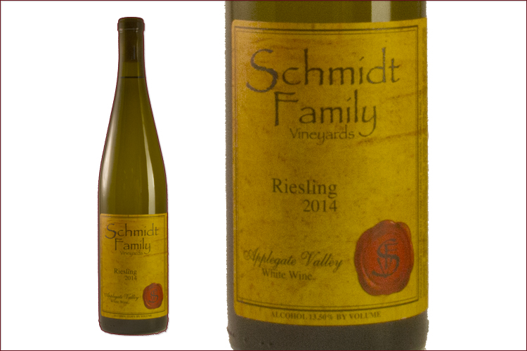 Schmidt Family Vineyards 2014 Riesling bottle