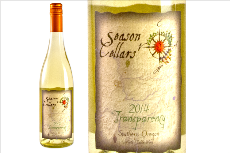 Season Cellars 2014 Transparency wine bottle