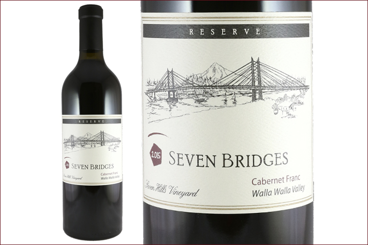 Seven Bridges Winery 2015 Cabernet Franc Reserve bottle