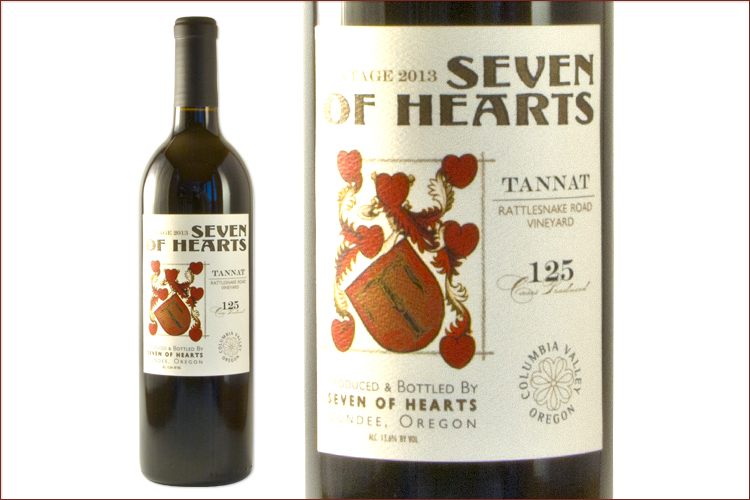 Seven of Hearts 2013 Tannat Wine Bottle