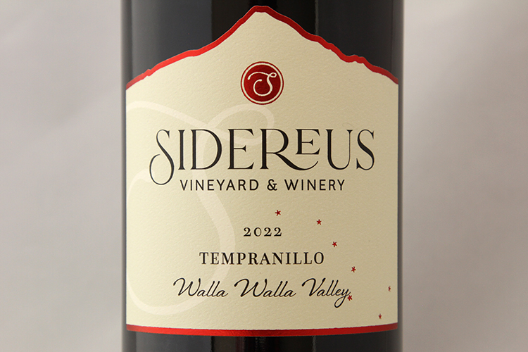 Sidereus Vineyard & Winery 2022 Tempranillo