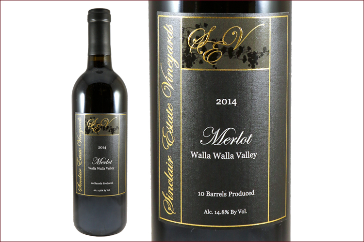 Sinclair Estate Vineyards 2014 Merlot wine bottle