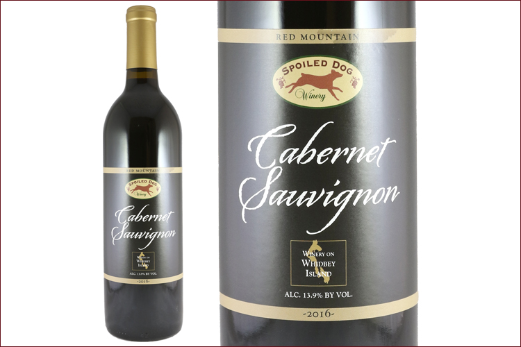 Spoiled Dog Winery 2016 Cabernet Sauvignon bottle