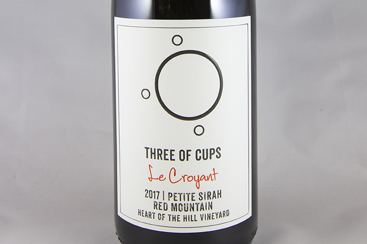Three of Cups 2017 Le Croyant Petite Sirah