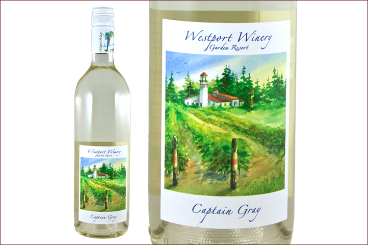 Westport Winery 2016 Captain Gray Gewurztraminer wine bottle