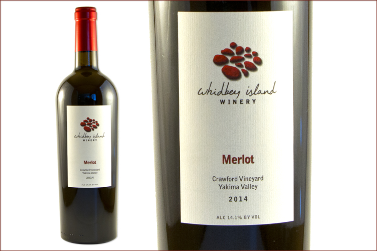 Whidbey Island Winery 2014 Merlot wine bottle
