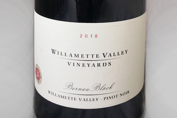 Willamette Valley Vineyards 2018 Bernau Block Pinot Noir