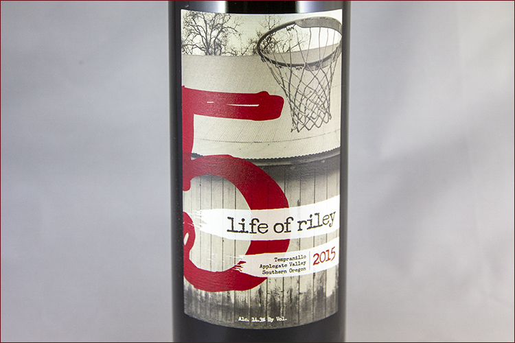 Red Lily Vineyards 2015 Life of Riley Tempranillo bottle