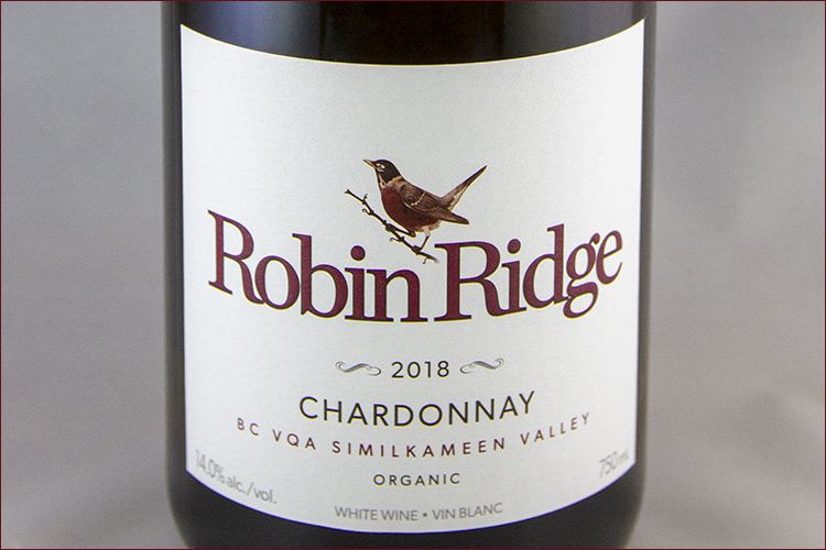  RobinRidge Winery 2018 Chardonnay bottle